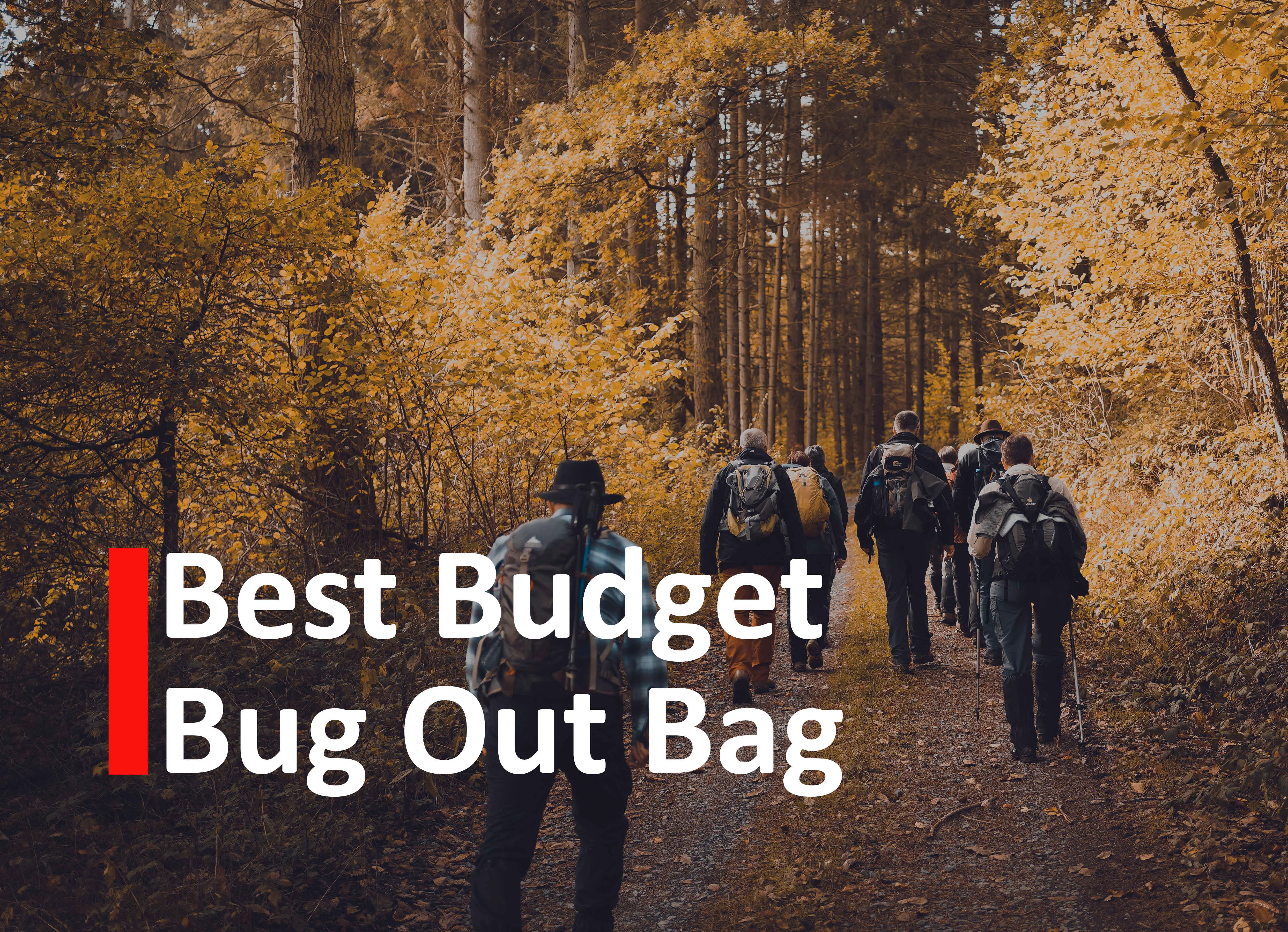 Best budget bug out bag title image